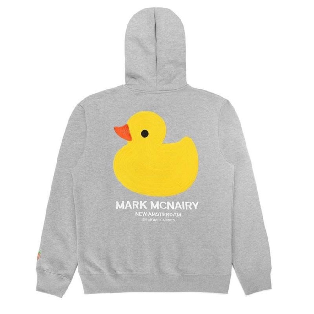 Anwar Carrots X Marc McNairy Embroidery Zip Up Grey Jacket Hoodie